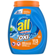 all Mighty Pacs Laundry Detergent, 4 in 1  with OXI