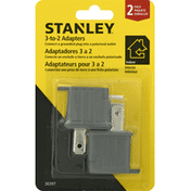 Stanley Adapters, 3-to-2, 2 Pack