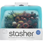 Stasher Storage Bag, Reusable Silicone, Stand-Up, 56 Fluid Ounce