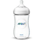 Philips Avent Avent Natural Baby Bottle, Clear, 9oz, 1pk, SCF013/18