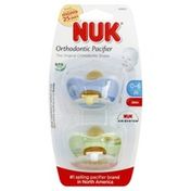 NUK Pacifier, Orthodontic, Latex, 0-6 M