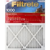 3M Air Cleaning Filter, Electrostatic, MPR 1000, Allergen Defense, 2 Pack