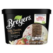 Breyers Ice Cream Vanilla Chocolate Strawberry