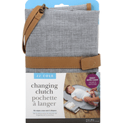 JJ Cole Changing Clutch, Heather Gray