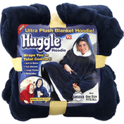Huggle Hoodie, Blanket, Ultra Plush, Blue, One Size Fits All