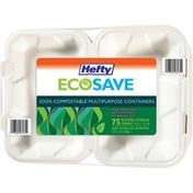 Hefty 100% Compostable Multipurpose Containers
