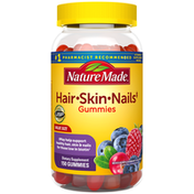 Nature Made Hair, Skin & Nails 2500 mcg Gummies - Mixed Berry