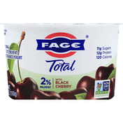 FAGE Total 2% Milkfat All Natural Lowfat Greek Strained Yogurt with Black Cherry