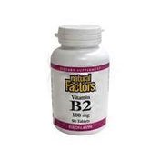 Natural Factors Riboflavin Vitamin B2 Dietary Supplement, 100 Mg