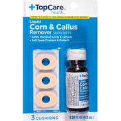TopCare Corn & Callus Remover, Cushions, Liquid