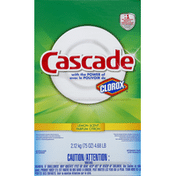 Cascade Powder Dishwasher Detergent, Lemon Scent