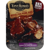 Tony Roma's Pork Ribs, Boneless, in Sweet & Smoky Kansas City Style BBQ Sauce