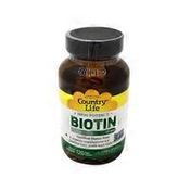 Country Life High Potency Biotin 10 Mg A Vitamin Supplement For Healthy Hair, Scalp And Nails Dietary Supplement Vegan Capsules