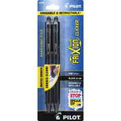 Pilot Pens, Clicker, Black Gel Ink, Fine 0.7mm
