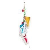 You & Me 10" x 2" x 2" Sneakers on a Line Bird Toy