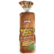 Nature's Own 100% Whole Wheat, Whole Wheat Bread, 20 oz Loaf
