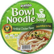 Paldo Soup, Bowl Noodle, Artificial Chicken Flavor