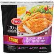 Tyson Uncooked Panko Breaded Chicken Breast Tenderloins, 40 oz. (Frozen)
