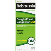 Robitussin Cough + Chest Congestion, Peak Cold, Adult