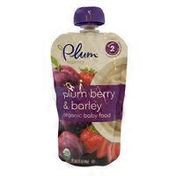Plum Organics Second Blends Plum Berry & Barley Baby Food