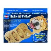 SPOT Seek-A-Treat Shuffle Bone Dog IQ Puzzle