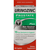 URINOZINC Prostate Plus, Beta Sitosterol + Saw Palmetto, Caplets