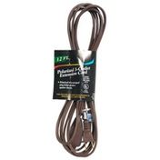 Handy Solutions Polarized Extension Cord, 3-Outlet, Brown, 12-Feet