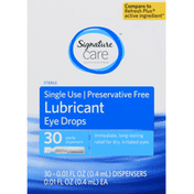 Signature Care Eye Drops, Lubricant, Sterile