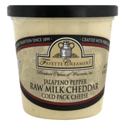 Fayette Creamery Jalapeno Pepper Raw Milk Cheddar Cold Pack Cheese