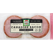 Jones Dairy Farm Canadian Bacon, Hickory Smoked, Center Cut, Pork Lion