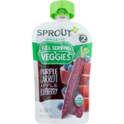 Sprout Purple Carrot Apple Blueberry, Organic, 2 (6 Months & Up)