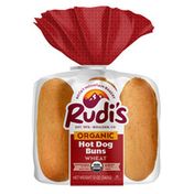 Rudi's Rocky Mountain Bakery Organic Wheat Hot Dog Buns