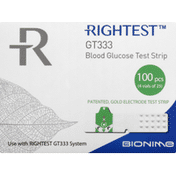 Rightest Blood Glucose Test Strips, GT333