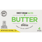 Festival Foods Butter, Sweet Cream, Salted