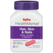 Hy-Vee Healthmarket, Hair, Skin & Nails Support Herbs, Vitamins & Minerals Dietary Supplement Tablets