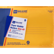 Seal-It Mailers, Paper Bubble, Size No. 5, 2 Pack