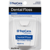 TopCare Dental Floss, Unflavored Waxed