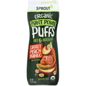 Sprout Plant Power Puffs, Organic, Carrot Peach Mango