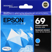 Epson Ink Cartridge, Cyan, 69