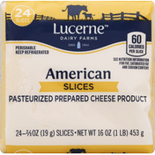 Lucerne Cheese Product, Pasteurized Prepared, Slices, American