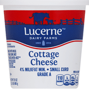 Lucerne Cottage Cheese, Small Curd, 4% Milkfat Min