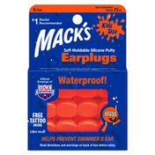 Mack's Soft Moldable Silicone Putty Ear Plugs Kids Size