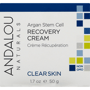 Andalou Naturals Recovery Cream, Argan Stem Cell, Clear Skin