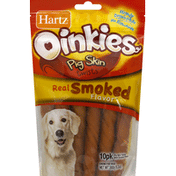 Hartz Dog Chews, Pig Skin Twists, Real Smoked Flavor, 10 Pack