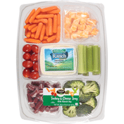Taylor Farms Turkey & Cheese Vegetable Tray with Ranch Dip