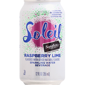 Signature Select Sparkling Water Beverage, Raspberry Lime