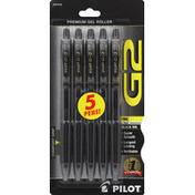 Pilot Pens, Premium Gel Roller, Fine Point, Black Ink