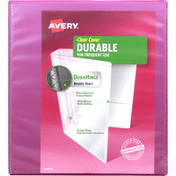 Avery Binder, Clear Cover, Durable, 1 Inch