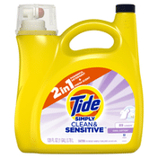 Tide Simply Clean & Sensitive Liquid Laundry Detergent, Cool Cotton