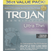 Trojan Latex Condoms, , Ultra Thin, Value Pack